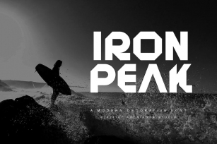 Iron Peak - Decorative Font Font Download
