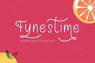 Fynestime - Handwritten Funny Font Font Download