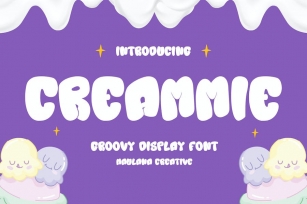 Creammie Groovy Decorative Display Font Font Download