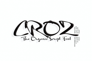 Croz - Font with Natural Touch Font Download