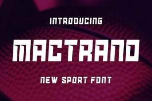 Mactrano Fonts Font Download