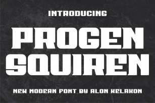 Progen Squiren Font Download