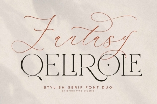 Fantasy Qelirole Font Duo Stylish Serif Font Font Download