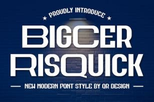 Bigcer Risquick Font Download