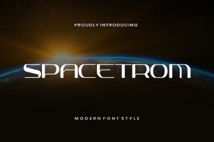 Spacetrom - Modern Font Font Download