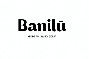 Banilu Modern Sans Font Download