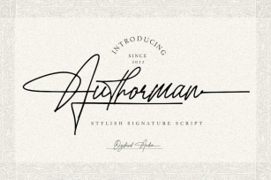 Authorman - Stylish Signature Script Font Download