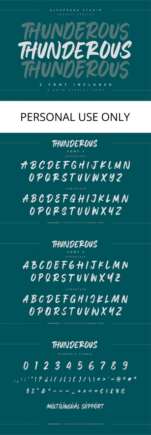 Thunderous One Font Download