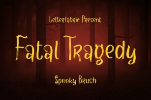 Fatal Tragedy Spooky Brush Font Font Download