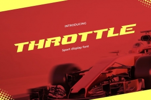 Throttle - Modern Racing Sport Font Font Download