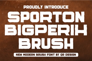 Sporton Bigperih Brush Font Download