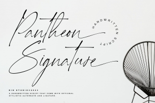 Pantheon Signature Font Download