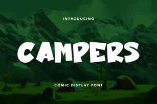 Campers - Comic Display Font Font Download