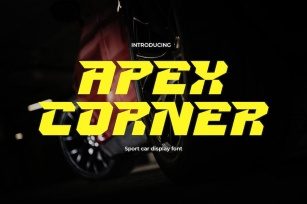 Apex Corner - Modern Racing Font Font Download