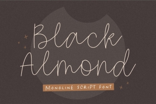Black Almond Script Font Font Download