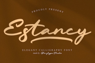 Estancy Elegant Calligraphy Font Font Download