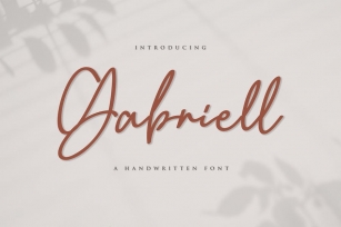 Gabriell - Signature Font Font Download