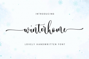 Winterhome Font Download