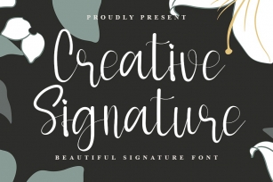Creative Signature Font Download
