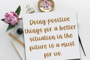 Positive Thingking Font Download