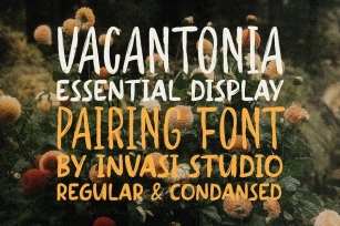 Vacantonia - Brush Display Font Pairing Font Download