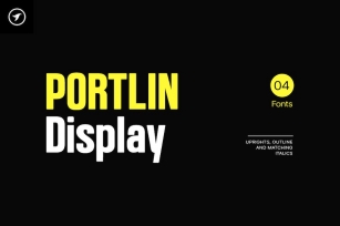 Portlin - Modern Display / Headline Font Font Download