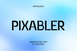 Pixabler Modern Sans Serif Retro Font Font Download