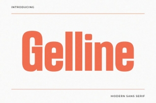 Gelline – Condensed Sans Serif Font Download