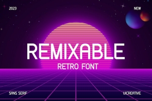Remixable Sans Serif Retro Font Font Download
