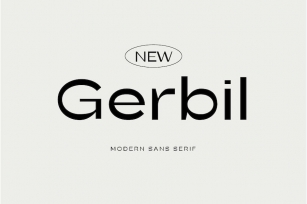 New Gerbil Modern Sans Font Download