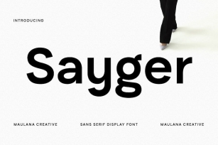 Sayger Sans Font Font Download