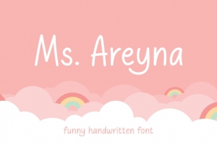 Ms. Areyna - Funny Handwritten Font Font Download