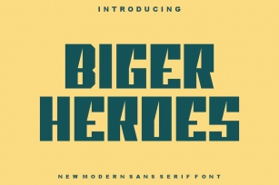 Biger Heroes Font Download