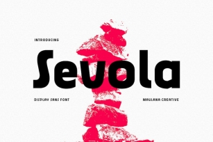 Sevola Display Sans Font Font Download