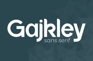Gajkley Sans Serif Font Font Download