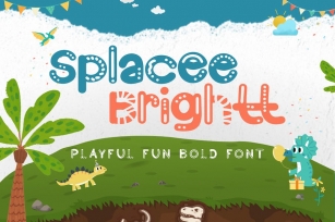 Splacee Brightt - Playful Bold Font Font Download