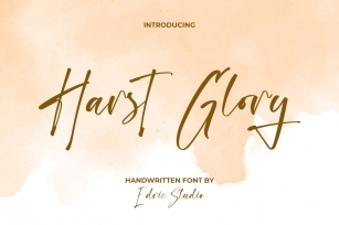 Harst Glory Font Download