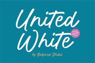 United White Script Font Font Download