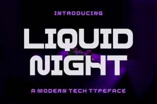 LIQUID NIGHT FONT Font Download