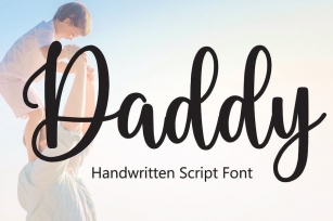 Daddy - Handwritten Script Font Font Download