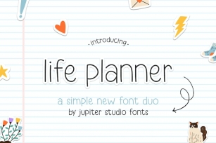 Life Planner Font Duo Font Download