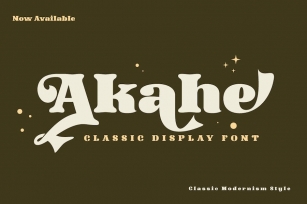 Akahe – Display Classic Font Font Download