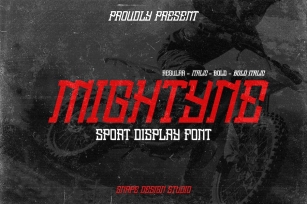 Mightyne - Sport Font Font Download
