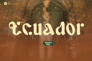 Ecuador modern retro typeface Font Download