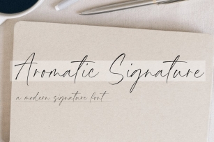 Aromatic Signature Font Download