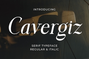 Cavergiz Typeface Font Download