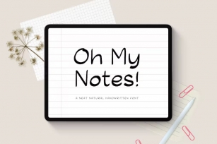 Oh My Notes Font Download