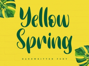 Yellow Spring Font Download