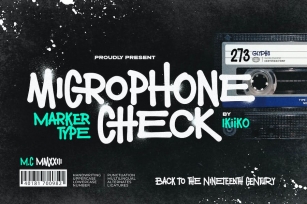 Microphone Check - Marker Type Font Download