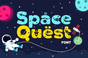 Space Quest - Space Kids Font Font Download